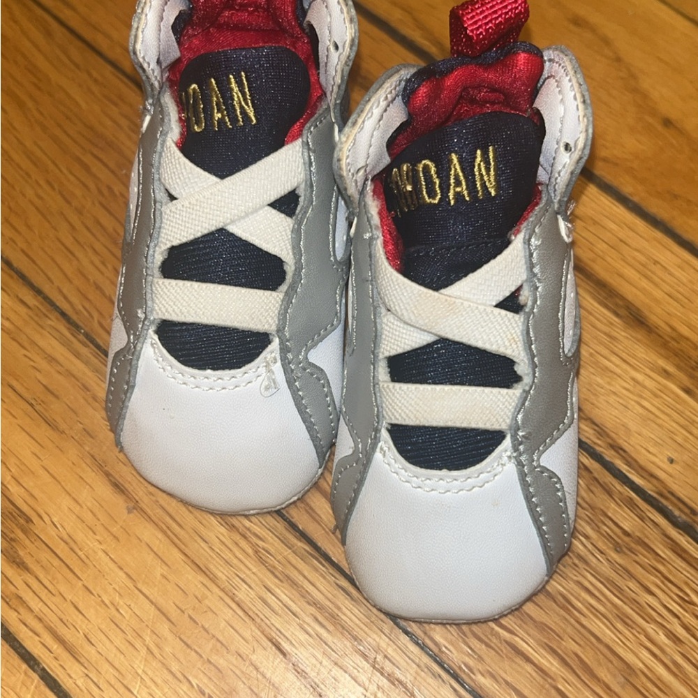 Kids White and Gray Shoes